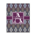 Knit Argyle Wood Print - 16x20 (Personalized)