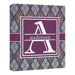 Knit Argyle Canvas Print - 20x24 (Personalized)