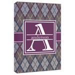 Knit Argyle Canvas Print - 20x30 (Personalized)