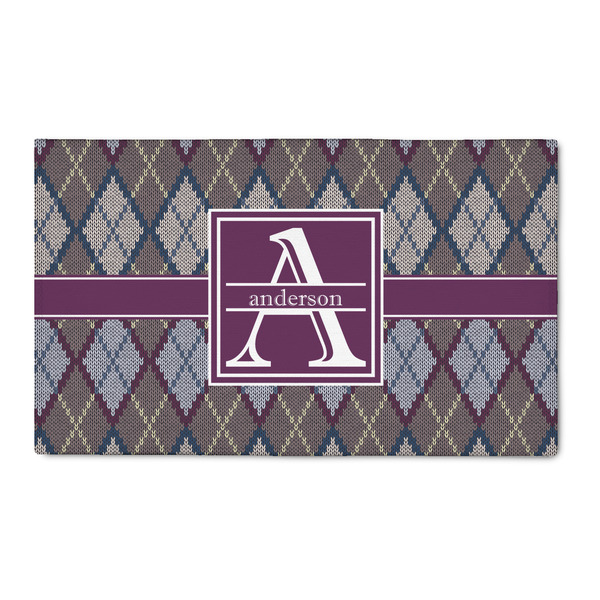 Custom Knit Argyle 3' x 5' Patio Rug (Personalized)