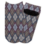 Knit Argyle Adult Ankle Socks