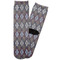 Knit Argyle Adult Crew Socks - Single Pair - Front and Back