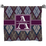 Knit Argyle Bath Towel (Personalized)