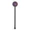 Knit Argyle Black Plastic 5.5" Stir Stick - Round - Single Stick