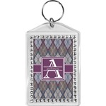 Knit Argyle Bling Keychain (Personalized)