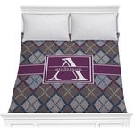 Knit Argyle Comforter - Full / Queen (Personalized)