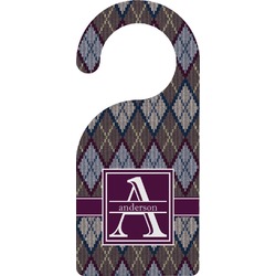Knit Argyle Door Hanger (Personalized)
