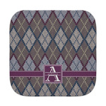 Knit Argyle Face Towel (Personalized)