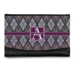 Knit Argyle Genuine Leather Women's Wallet - Small (Personalized)