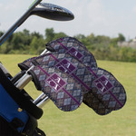 Knit Argyle Golf Club Iron Cover - Set of 9 (Personalized)