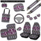 Knit Argyle Interior Car Accessories