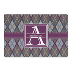 Knit Argyle Large Rectangle Car Magnet (Personalized)