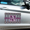 Knit Argyle Large Rectangle Car Magnets- In Context