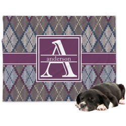 Knit Argyle Dog Blanket - Regular (Personalized)