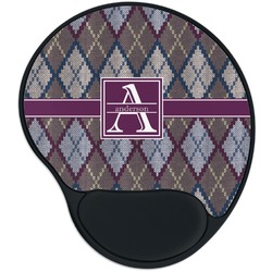 Knit Argyle Mouse Pad with Wrist Support