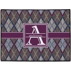 Knit Argyle Door Mat (Personalized)