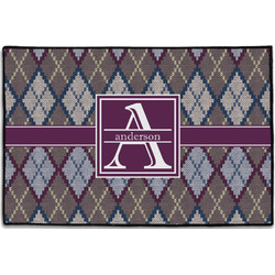 Knit Argyle Door Mat - 36"x24" (Personalized)