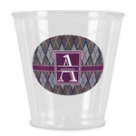 Knit Argyle Plastic Shot Glass (Personalized)