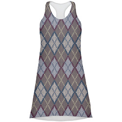 Knit Argyle Racerback Dress - Medium