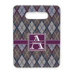 Knit Argyle Rectangular Trivet with Handle (Personalized)