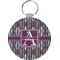 Knit Argyle Round Keychain (Personalized)