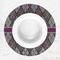 Knit Argyle Round Linen Placemats - LIFESTYLE (single)