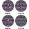 Knit Argyle Set of Appetizer / Dessert Plates (Approval)