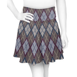 Knit Argyle Skater Skirt - X Small