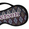 Knit Argyle Sleeping Eye Mask - DETAIL Large