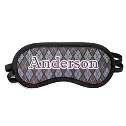 Knit Argyle Sleeping Eye Mask - Small (Personalized)