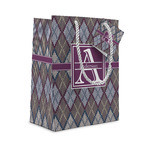 Knit Argyle Gift Bag (Personalized)