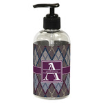 Knit Argyle Plastic Soap / Lotion Dispenser (8 oz - Small - Black) (Personalized)