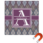 Knit Argyle Square Car Magnet - 10" (Personalized)