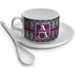 Knit Argyle Tea Cup - Single (Personalized)