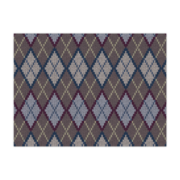 Custom Knit Argyle Large Tissue Papers Sheets - Heavyweight