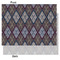 Knit Argyle Tissue Paper - Heavyweight - Medium - Front & Back