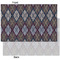 Knit Argyle Tissue Paper - Heavyweight - XL - Front & Back