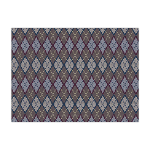 Custom Knit Argyle Large Tissue Papers Sheets - Lightweight