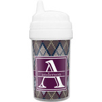 Knit Argyle Sippy Cup (Personalized)