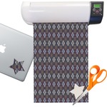 Knit Argyle Sticker Vinyl Sheet (Permanent)