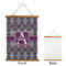 Knit Argyle Wall Hanging Tapestry - Portrait - APPROVAL