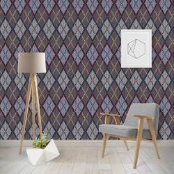 Knit Argyle Wallpaper & Surface Covering (Peel & Stick - Repositionable)