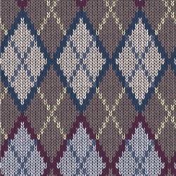 Knit Argyle Wallpaper & Surface Covering (Water Activated 24"x 24" Sample)