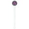 Knit Argyle White Plastic 7" Stir Stick - Round - Single Stick