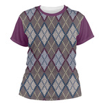 Knit Argyle Women's Crew T-Shirt