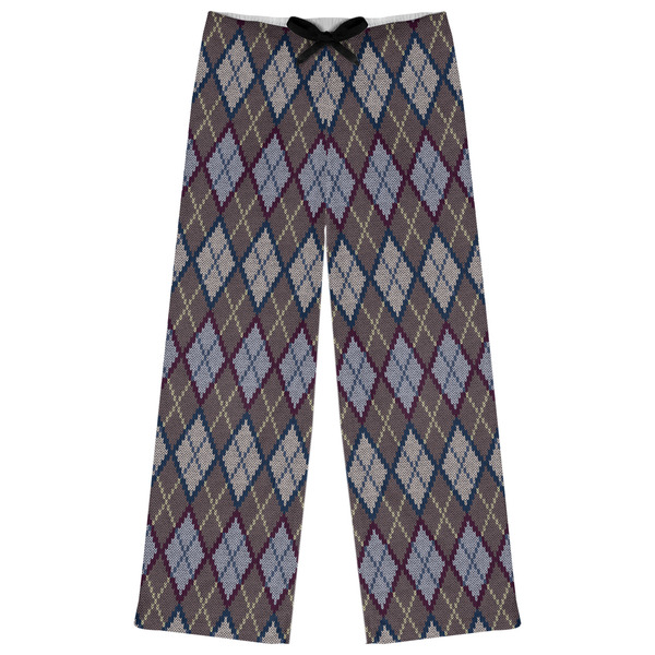 Custom Knit Argyle Womens Pajama Pants - XL
