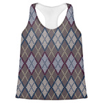 Knit Argyle Womens Racerback Tank Top - X Small