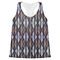 Knit Argyle Womens Racerback Tank Tops - Medium - Front - Flat