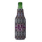 Knit Argyle Zipper Bottle Cooler - FRONT (bottle)