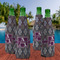 Knit Argyle Zipper Bottle Cooler - Set of 4 - LIFESTYLE